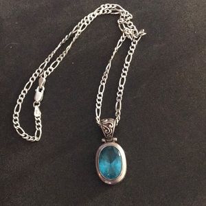 Blue topaz necklace